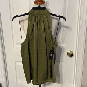 NWT Liverpool Green Sleeveless Halter Top
